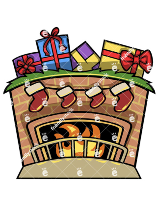 324x418 Fireplace Clipart