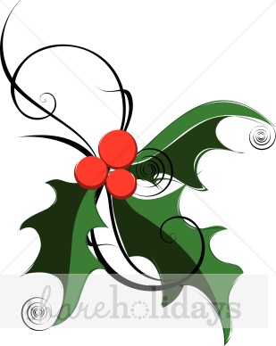 309x388 Green Holly Clip Art Christmas Clipart