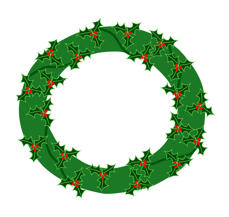742x702 Christmas Wreaths Clipart