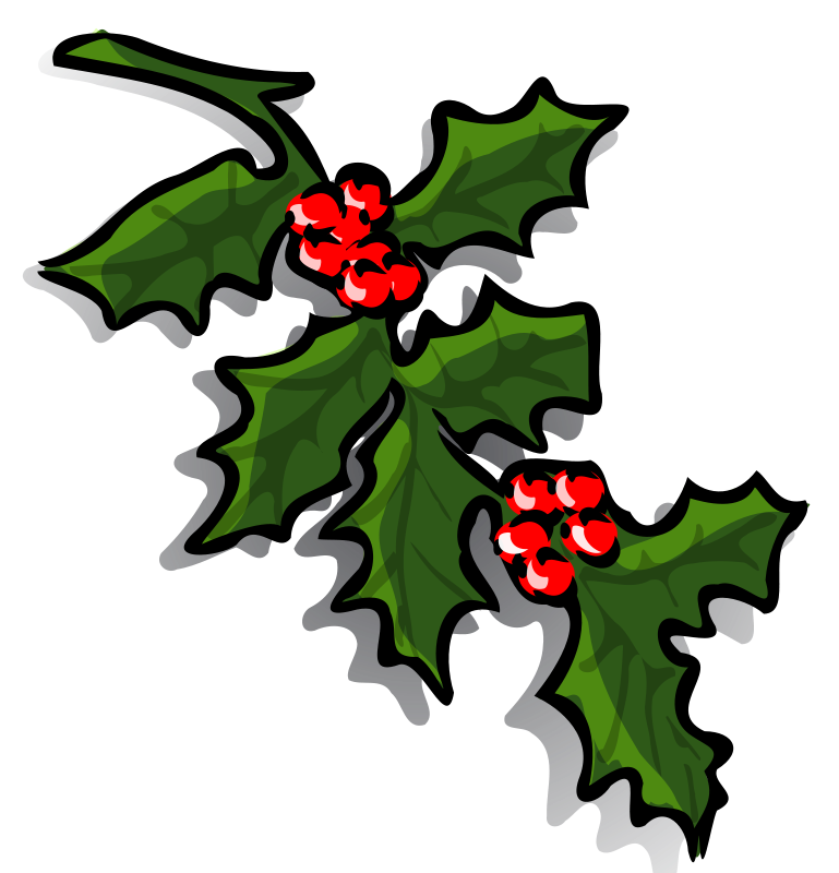 769x800 Christmas Holly Clip Art Free Clipart Collection