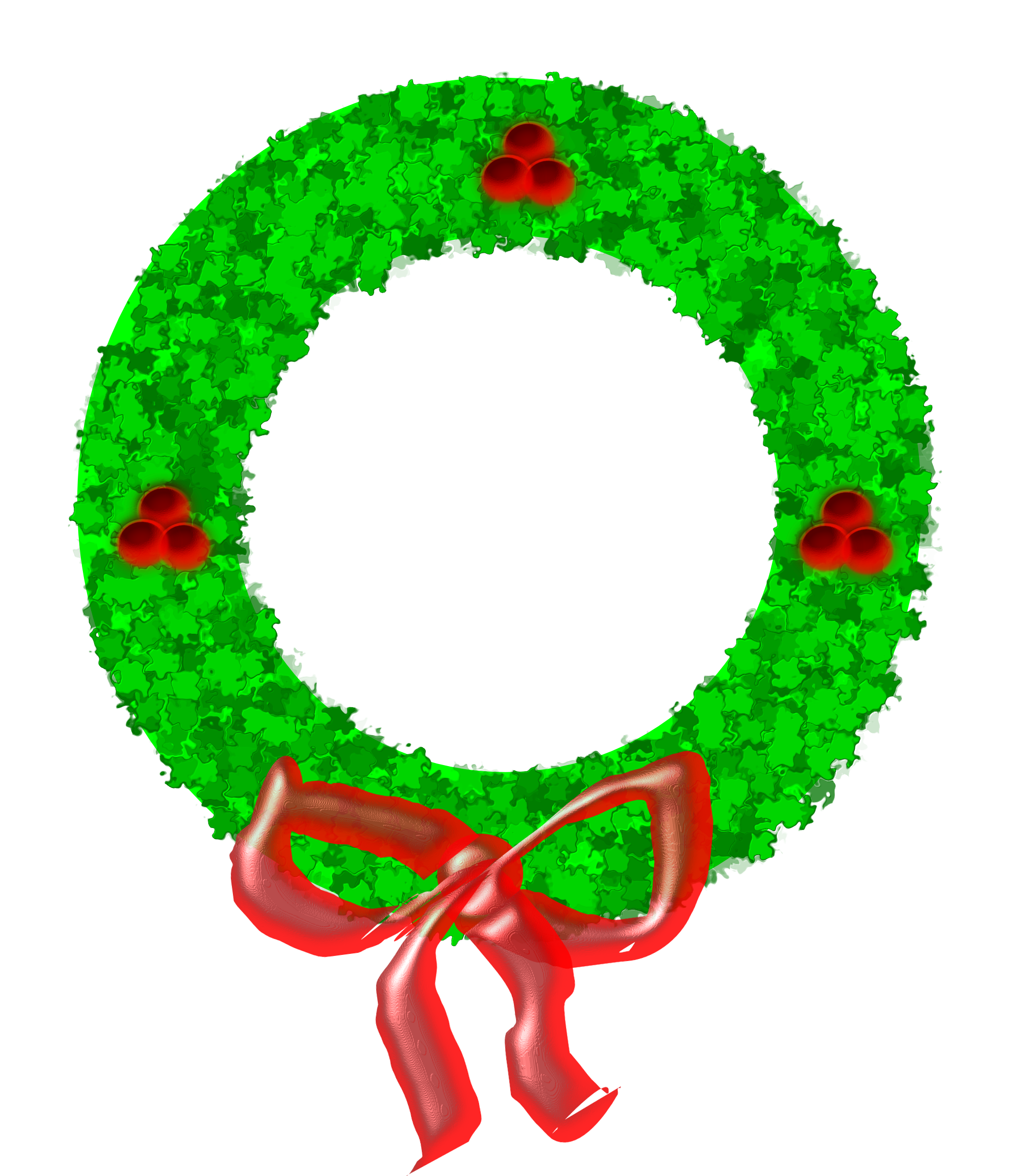 1979x2298 Christmas Wreath Garland Clipart