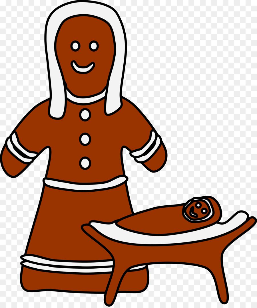 900x1080 Christmas Gingerbread Man Clip Art