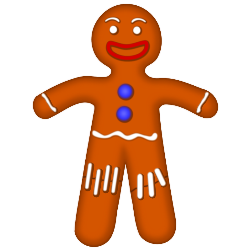 800x800 Gingerbread Man Clip Art For Christmas Fun For Christmas