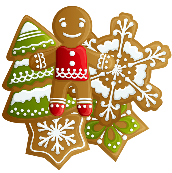 596x600 Transparent Christmas Gingerbread And Cookies Png Clipart Vector