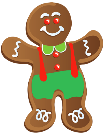360x459 Christmas Cookie Clip Art Christmas Gingerbread Man Clip Art Clip