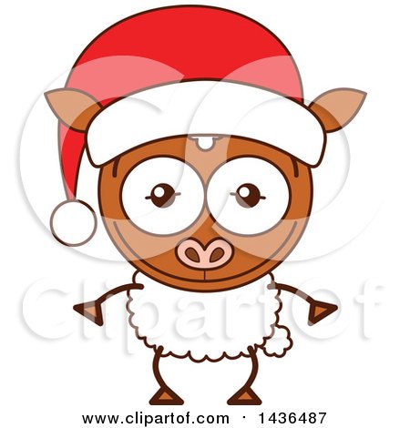 450x470 Royalty Free (Rf) Christmas Sheep Clipart, Illustrations, Vector