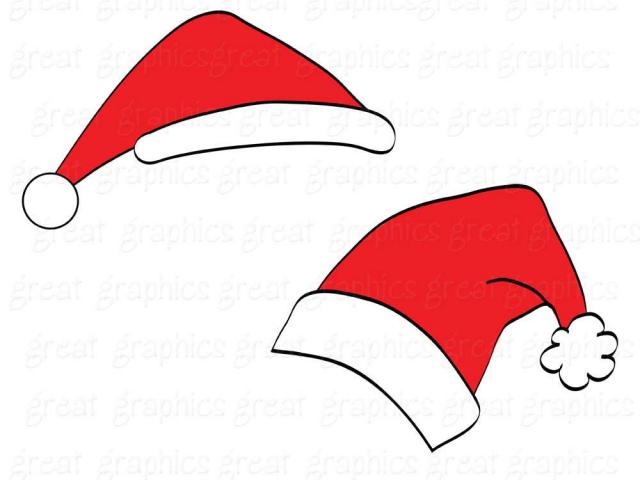 640x480 Santa Hat Clipart