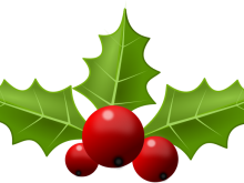 220x165 Picture Of Christmas Holly Clip Art Christmas Holly Clip Art