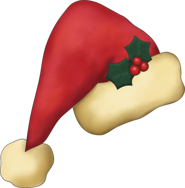 640x651 Cartoon Christmas Holly