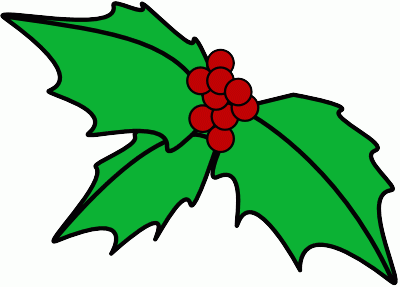 400x287 Christmas Holly Clipart Mobawallpaper