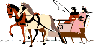 320x158 Clipart With Horse Drawn Carriage