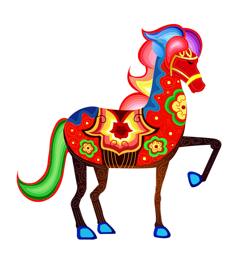 810x893 Horse Vector Art