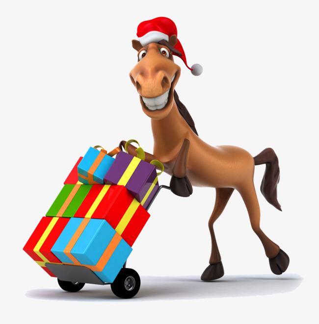 650x661 Push The Box Of The Horse, Carts, Shopping Cart, Christmas Horse