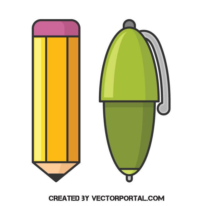 660x660 Pen And Pencil Vector Clip Art