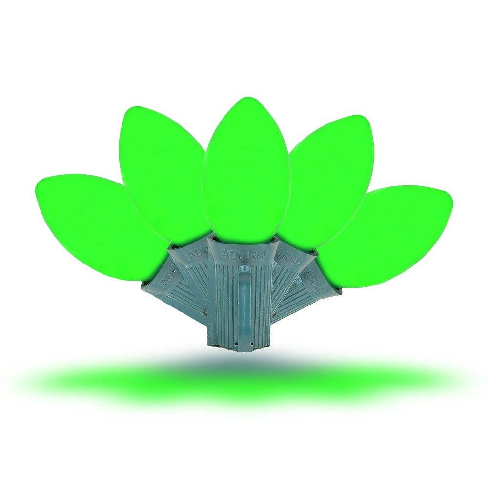 1000x1000 Green Led C9 Ceramic Christmas Bulbs