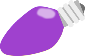 299x198 Purple Christmas Lightbulb Clip Art