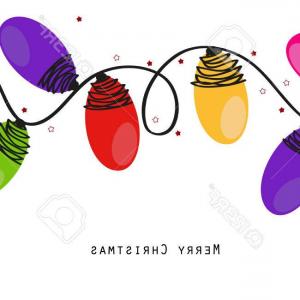 300x300 Royalty Free Retro Vector Clip Art Of Christmas Lights By Andy