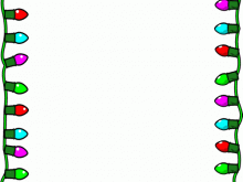 220x165 Free Christmas Borders Clipart Xmas Lights Clip Arts And Borders