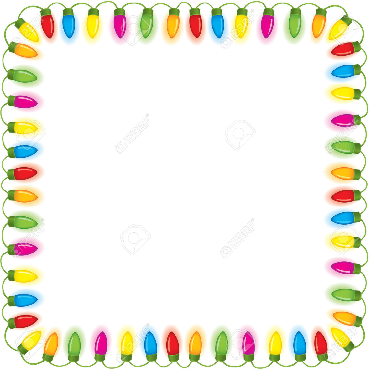 1300x1298 Christmas Lights Border Clipart Christmas Clip Art