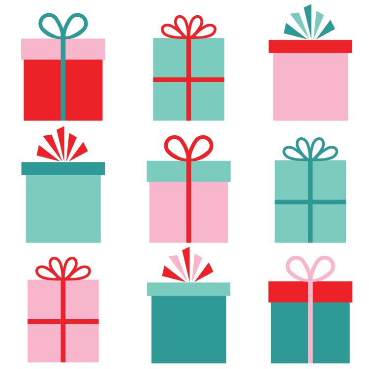 750x750 Christmas Gifts Clip Art