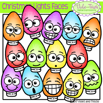 350x350 Christmas Light Clipart Fun Faces Traditional Christmas Light C