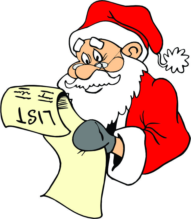 756x864 Santas Nice List Clipart