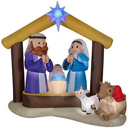425x425 Lightshow Airblown Inflatable Kaleidoscope Nativity