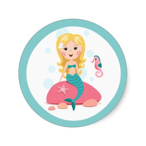 512x512 Blonde Clipart Cartoon Mermaid