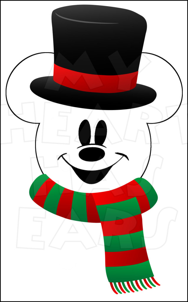 638x1024 Snowman Mickey Mouse With Instant Download Christmas Digital Clip