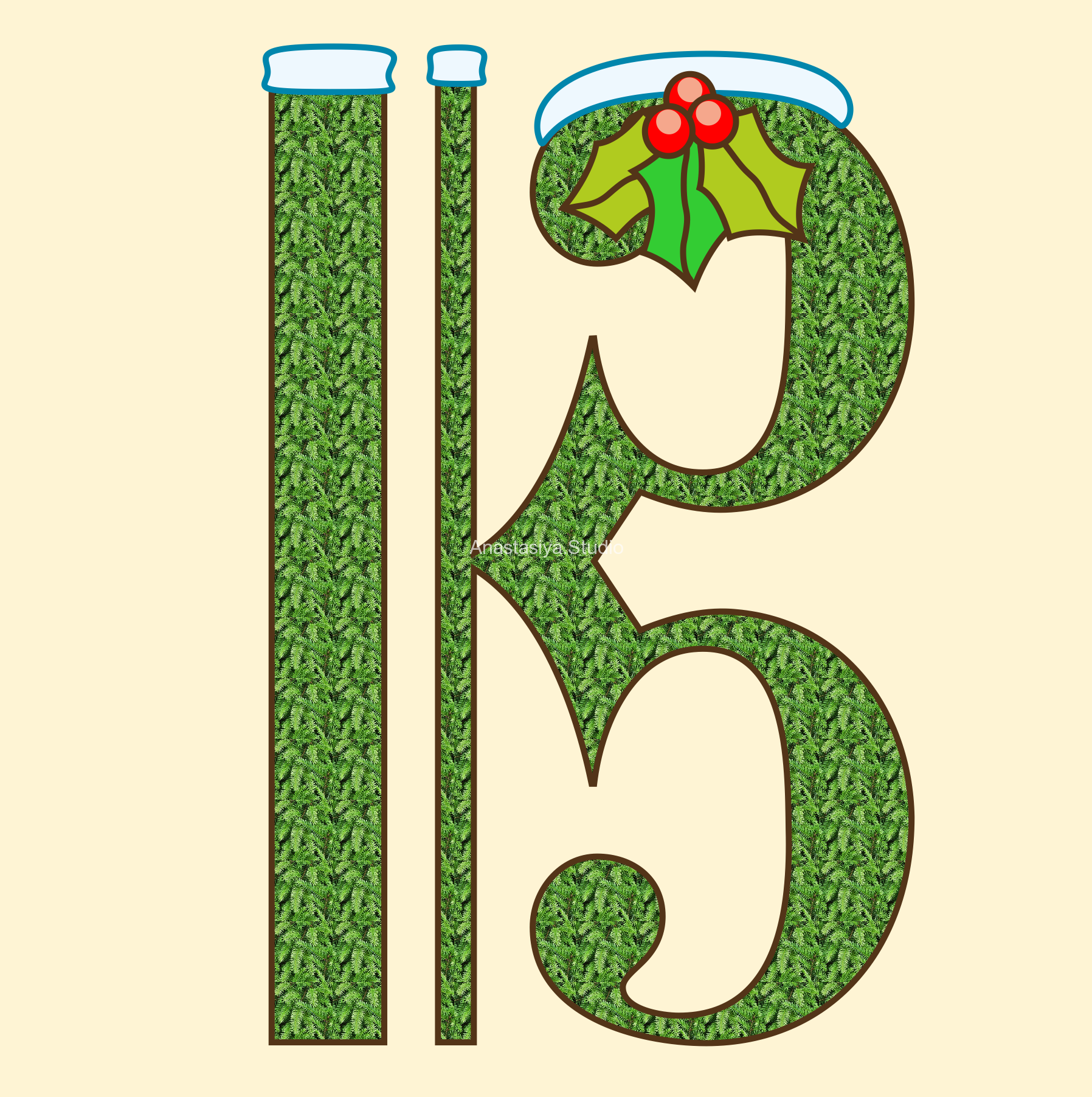 1796x1804 Christmas Music Symbols Clipart3 Anastasiya Multimedia Studio