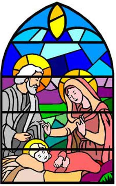 400x643 Stained Glass Clipart Christmas