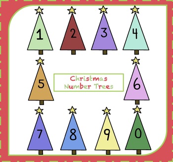 350x329 Free Numbers Clipart Christmas Number Trees Clipart {Number Clipart}