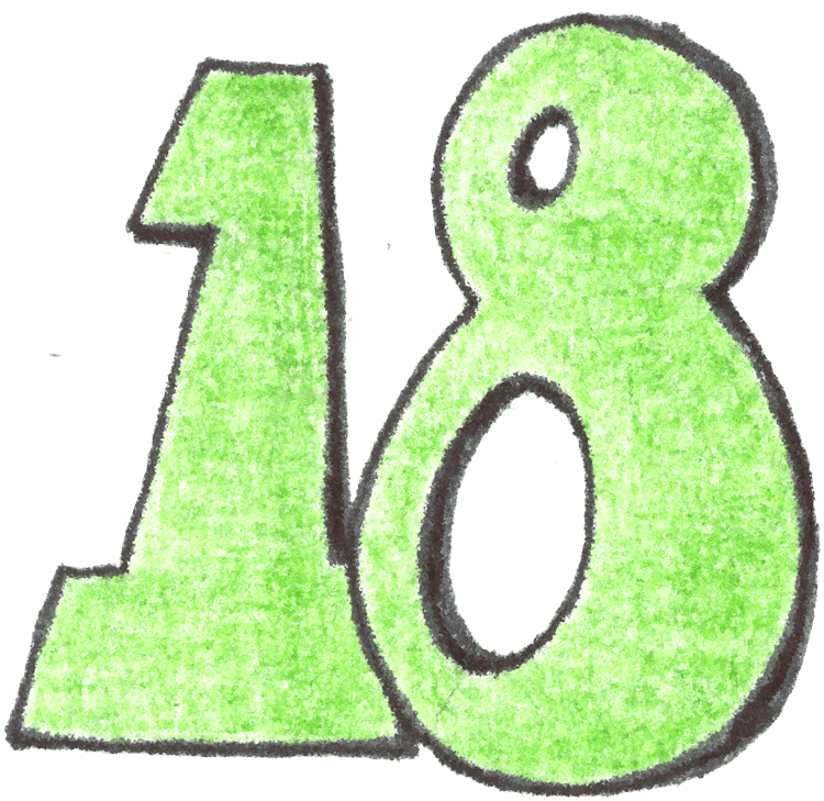 750x729 Number 18 Cliparts