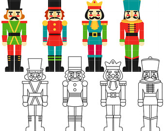 340x270 Nutcracker Clip Art Etsy