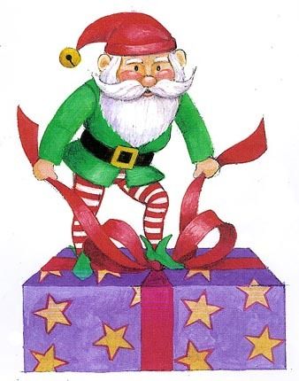 338x430 Christmas Elf Clip Art