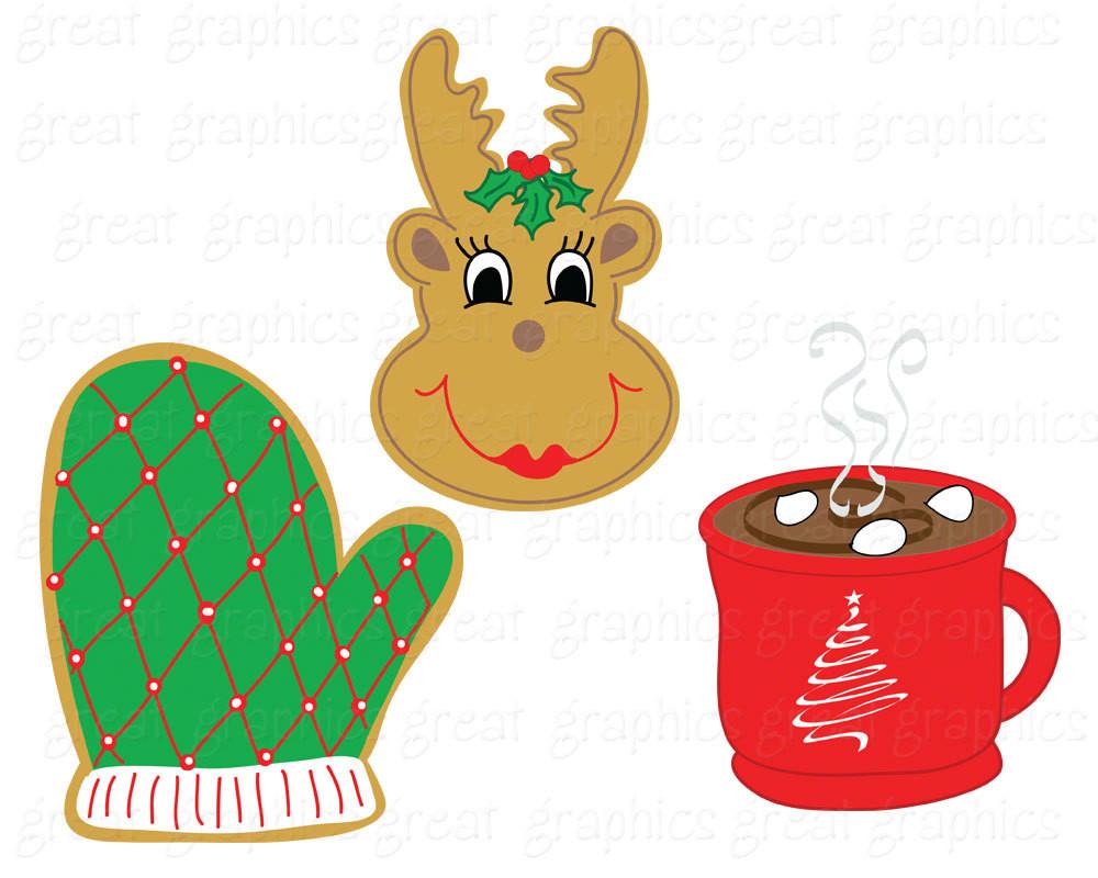 1000x800 Christmas Cookie Clip Art Digital Clipart Printable Christmas