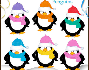 340x270 Free Christmas Penguin Clipart