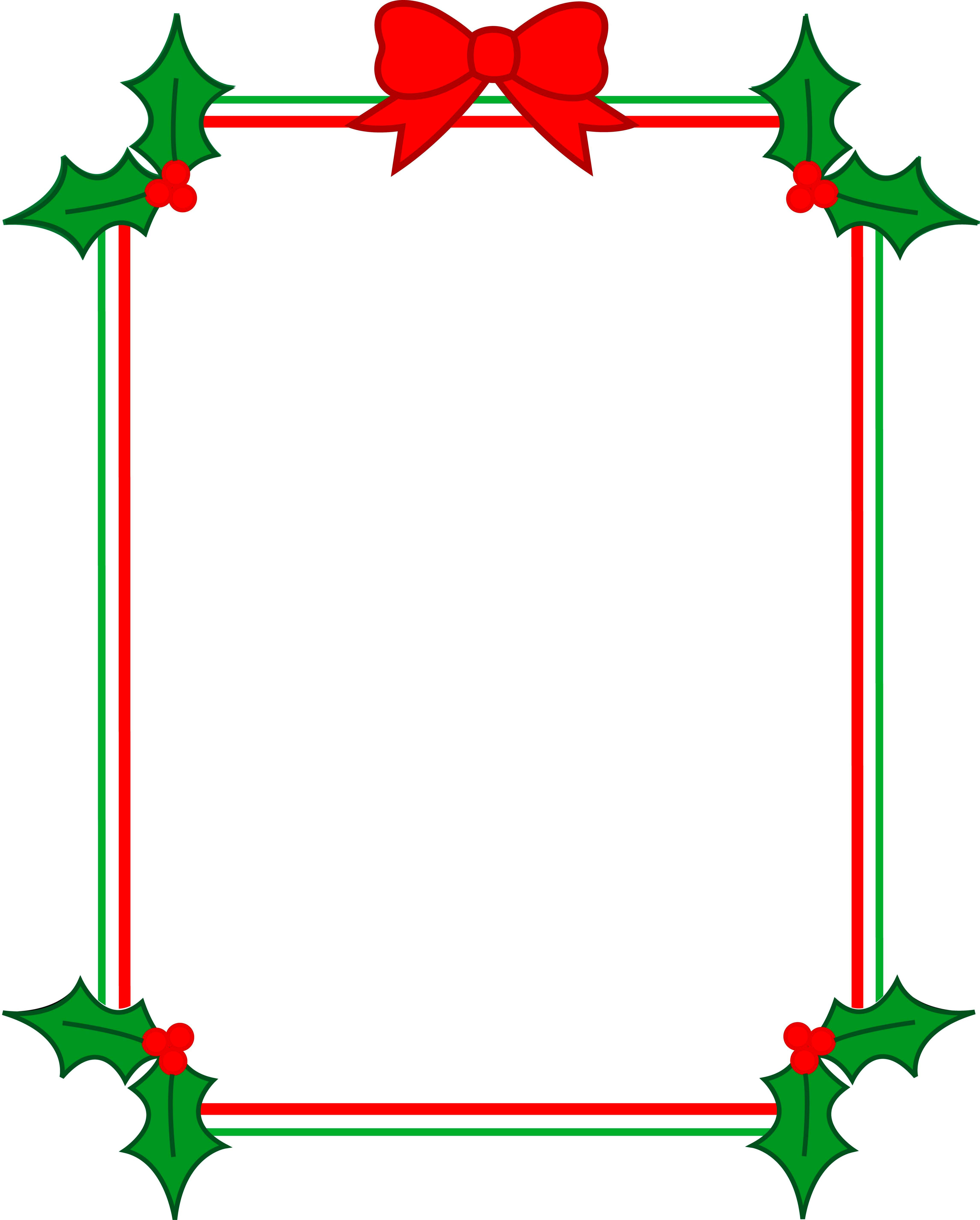 4581x5700 Clip Art Xmas Borders Border Christmas Clipart Frame 8 Holiday