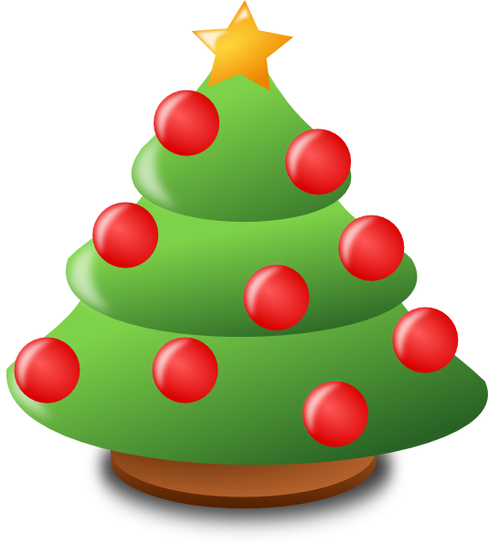 534x596 Small Christmas Tree Clipart