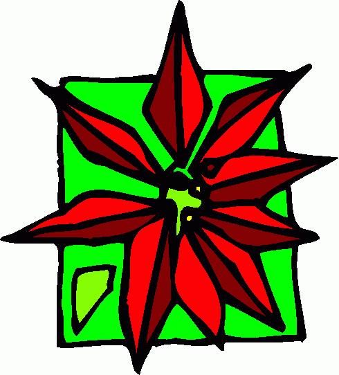 490x542 Christmas Poinsettia Clip Art Clipart