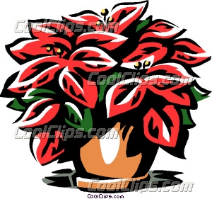 300x281 Poinsettia Clip Art
