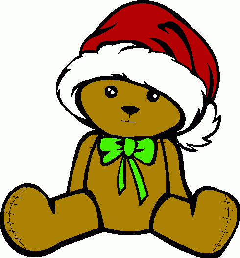 490x525 Christmas Bear Clipart