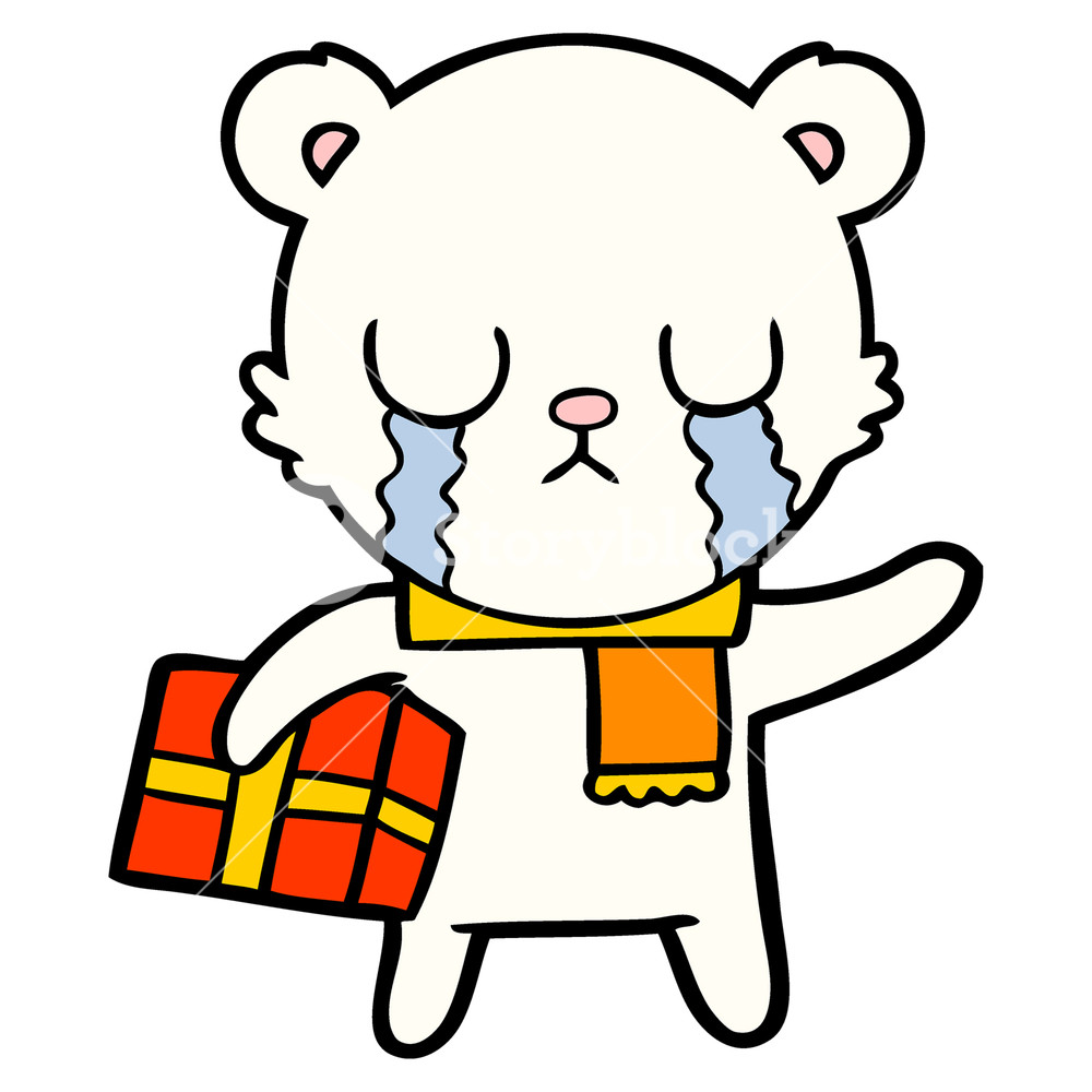 1000x1000 Christmas Polar Bear Clip Art. Christmas Polar Bear Clip Art