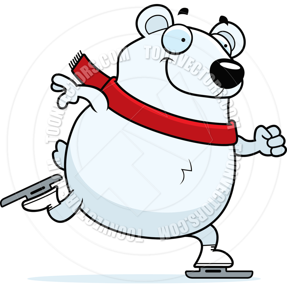 940x940 Polar Bear Clipart Ice Skating