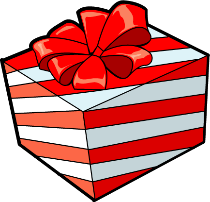 434x416 Gift Clipart Red Present