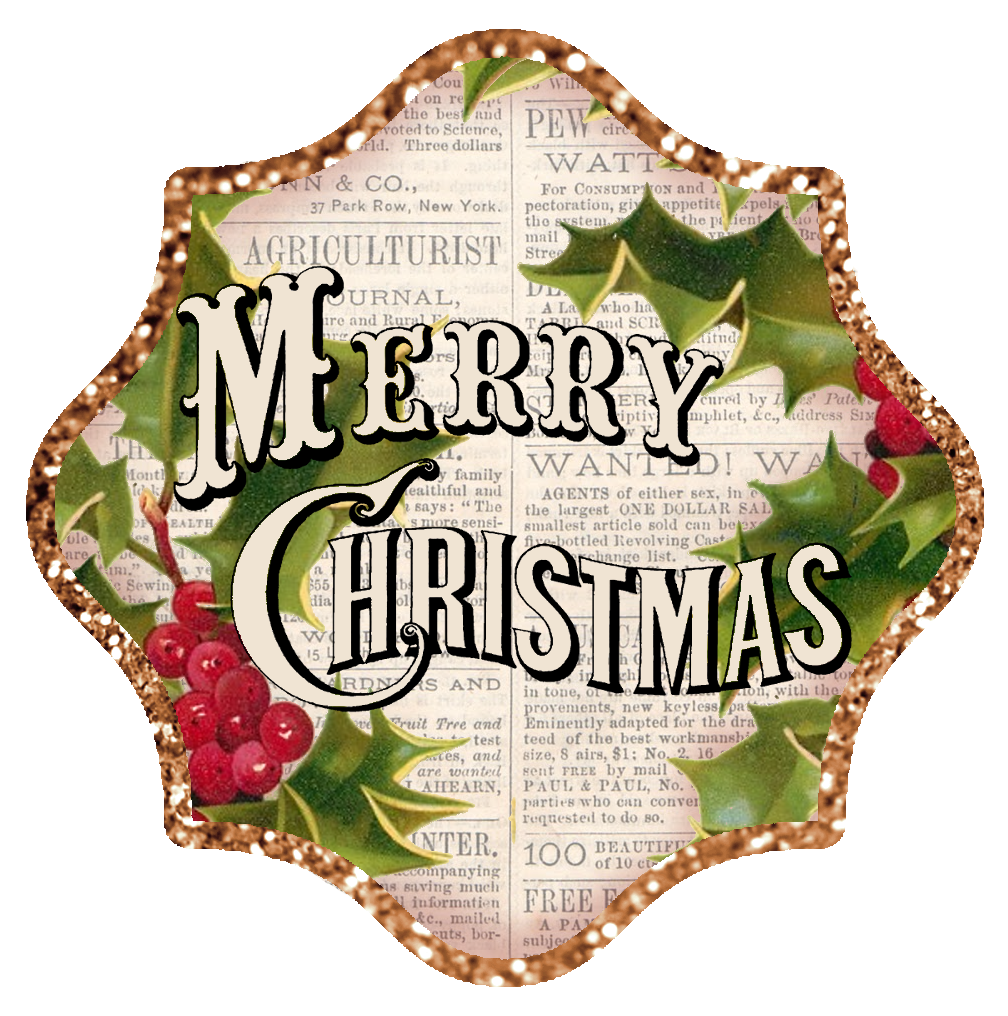 1008x1016 Vintage Merry Christmas Clip Art Free Clipart Collection