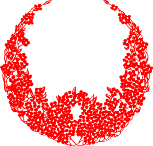 299x285 Red Wreath Christmas Clip Art