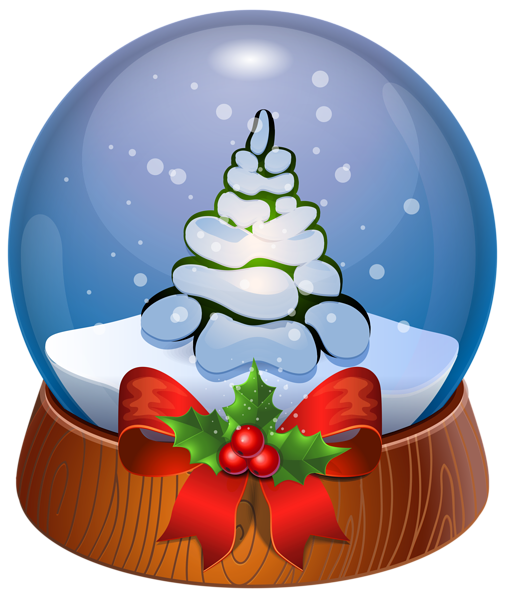 505x600 Christmas Tree Snow Globe Transparent Png Clip Art Image