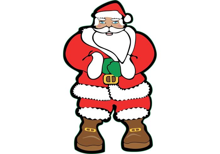 700x490 Santa Claus Vector Image