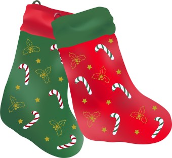 340x313 Christmas Stocking Clip Art